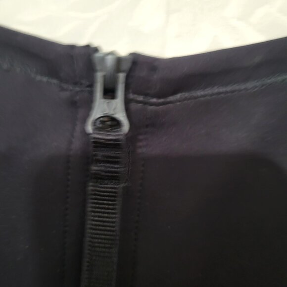 Lululemon Power Date Dress black neoprene scuba dress pockets size 10 - Picture 7 of 8